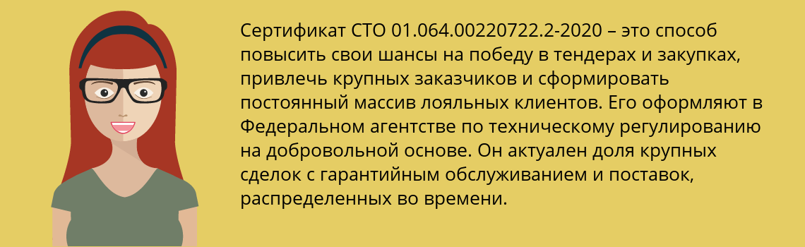 Получить сертификат СТО 01.064.00220722.2-2020 в Чернышевск
